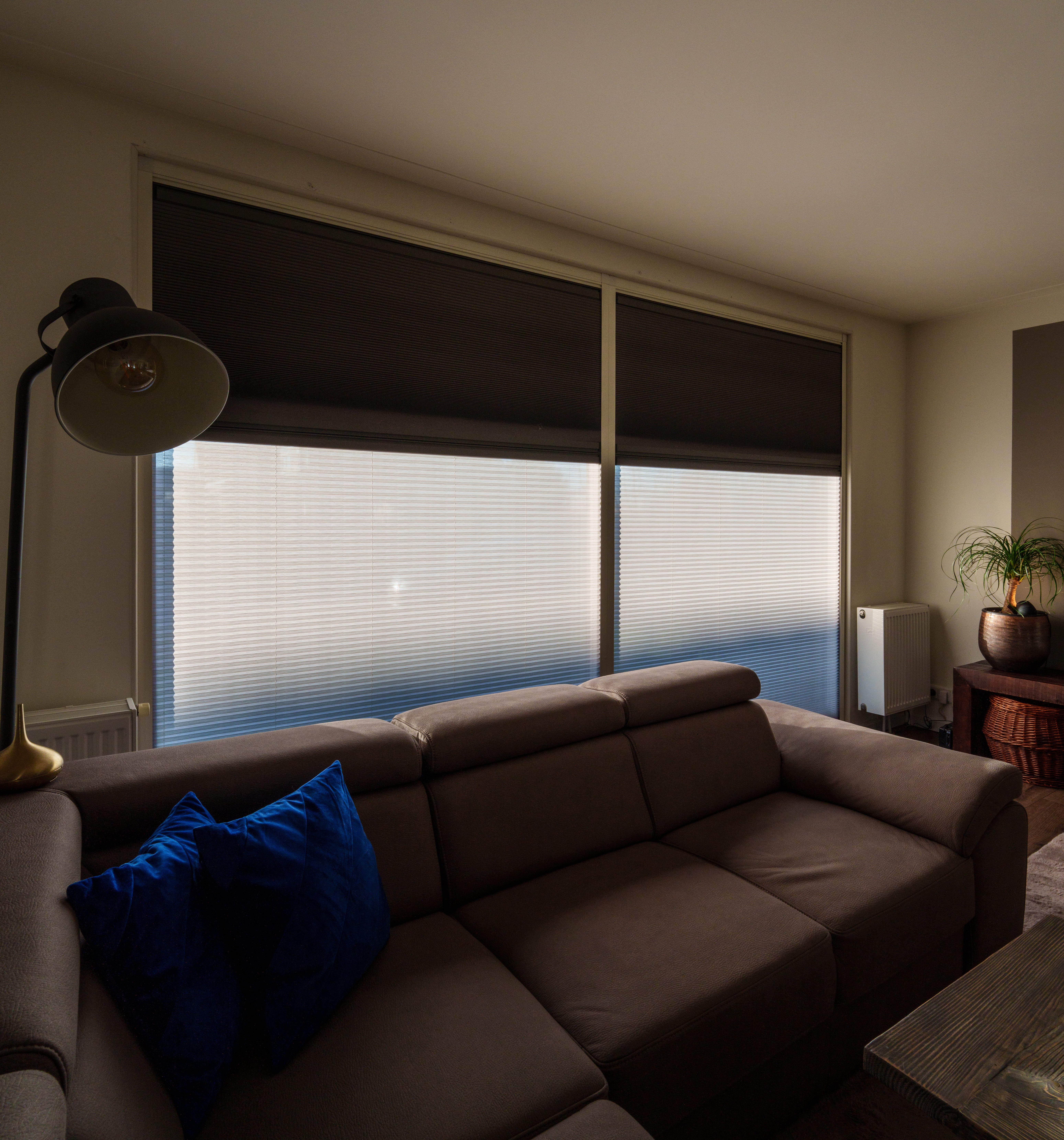 Plisségordijnen bij dakramen